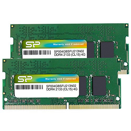 Silicon Power SP008GBSFU213N22 8 GB (2 x 4 GB) DDR4-2133 SODIMM CL15 Memory