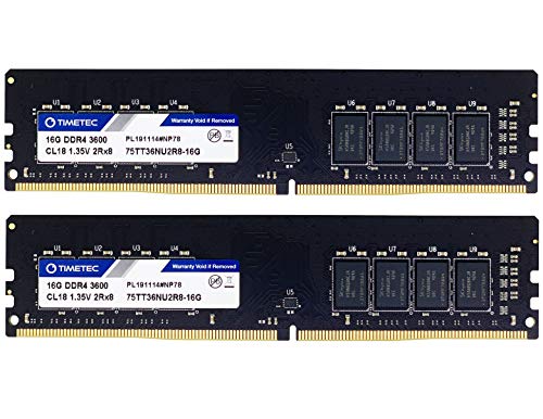 Timetec 75TT36NU2R8-16GK2 32 GB (2 x 16 GB) DDR4-3600 CL18 Memory