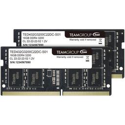 TEAMGROUP Elite 32 GB (2 x 16 GB) DDR4-3200 SODIMM CL22 Memory