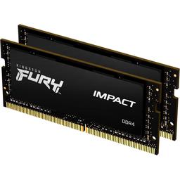 Kingston FURY Impact 16 GB (2 x 8 GB) DDR4-2666 SODIMM CL15 Memory