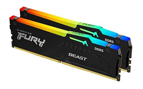 Kingston FURY Beast RGB 16 GB (2 x 8 GB) DDR5-6000 CL36 Memory