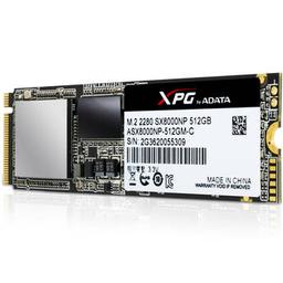 ADATA XPG SX8000 512 GB M.2-2280 PCIe 3.0 X4 NVME Solid State Drive