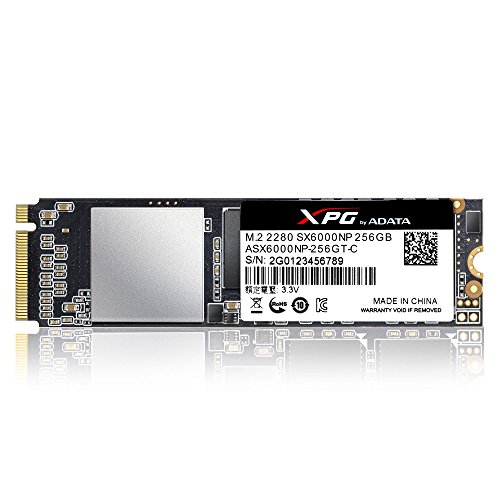 ADATA XPG SX6000 256 GB M.2-2280 PCIe 3.0 X2 NVME Solid State Drive