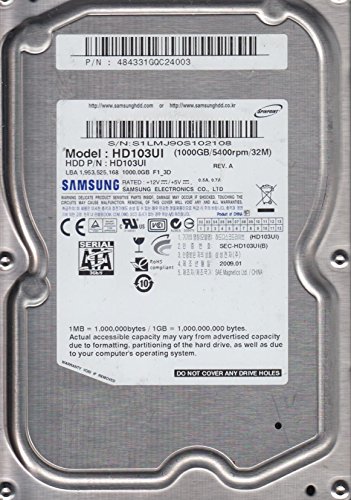 Samsung Spinpoint F1 EG 1 TB 3.5" 5400 RPM Internal Hard Drive