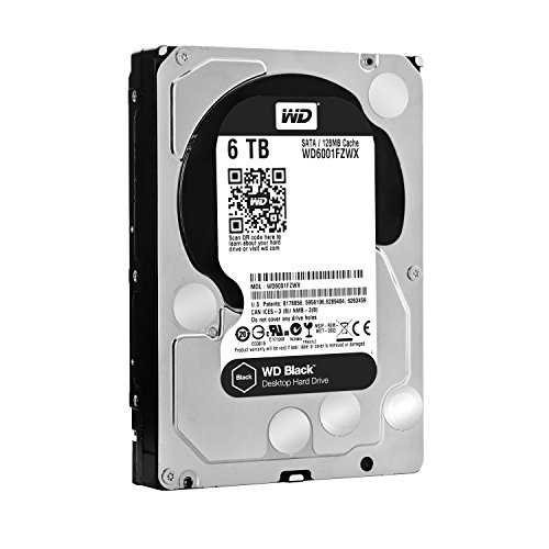 Western Digital Black 6 TB 3.5" 7200 RPM Internal Hard Drive