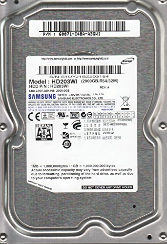 Samsung Spinpoint F3 EG 2 TB 3.5" 5400 RPM Internal Hard Drive