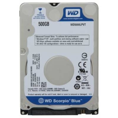 Western Digital Scorpio Blue 500 GB 2.5" 5400 RPM Internal Hard Drive