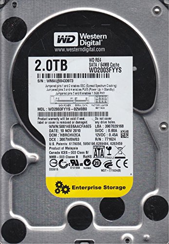 Western Digital RE4 2 TB 3.5" 7200 RPM Internal Hard Drive
