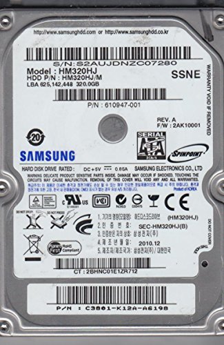 Samsung Spinpoint MP4 320 GB 2.5" 7200 RPM Internal Hard Drive
