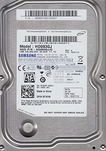 Samsung Spinpoint F1 DT 80 GB 3.5" 7200 RPM Internal Hard Drive
