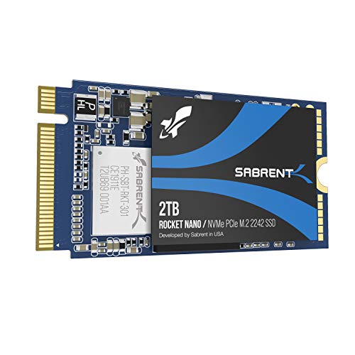 Sabrent Rocket 2 TB M.2-2242 PCIe 3.0 X4 NVME Solid State Drive