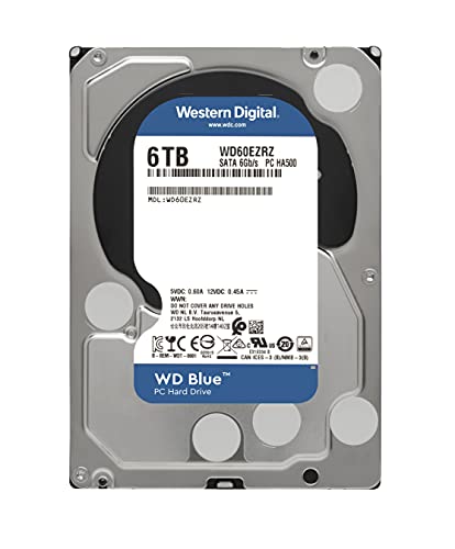 Western Digital Blue 6 TB 3.5" 5400 RPM Internal Hard Drive