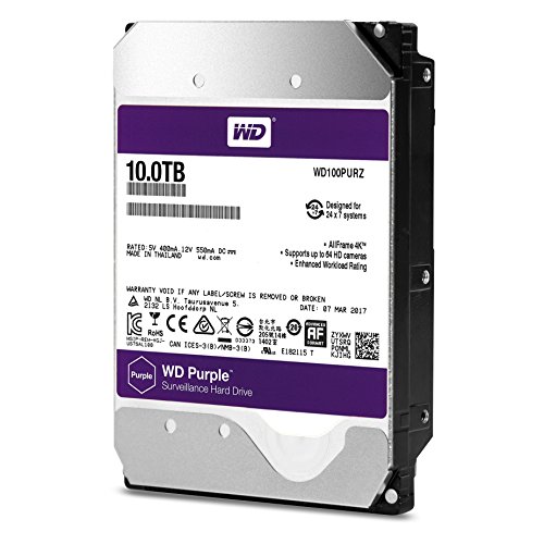 Western Digital Purple 10 TB 3.5" 5400 RPM Internal Hard Drive
