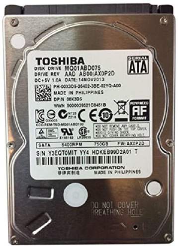 Toshiba MQ01ABD075 750 GB 2.5" 5400 RPM Internal Hard Drive