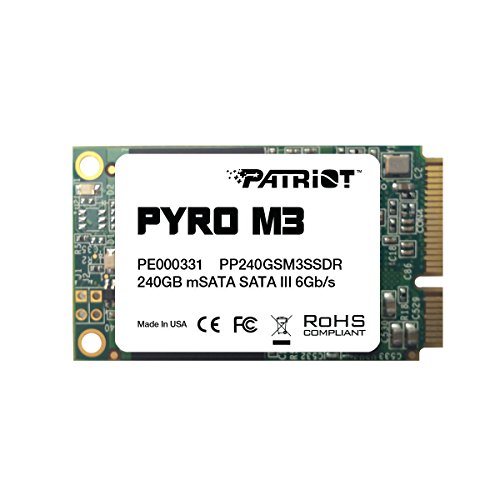Patriot PP240Patriot Pyro M3GSM3SSDR 240 GB mSATA Solid State Drive