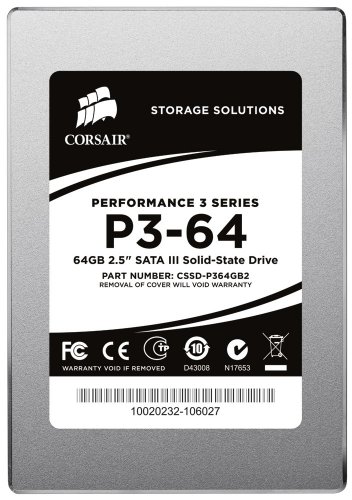 Corsair Performance 3 64 GB 2.5" Solid State Drive