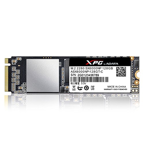 ADATA XPG SX6000 128 GB M.2-2280 PCIe 3.0 X2 NVME Solid State Drive