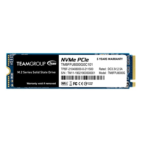 TEAMGROUP MP34Q 8 TB M.2-2280 PCIe 3.0 X4 NVME Solid State Drive