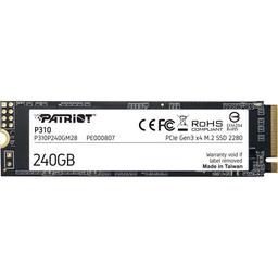 Patriot P310 240 GB M.2-2280 PCIe 3.0 X4 NVME Solid State Drive