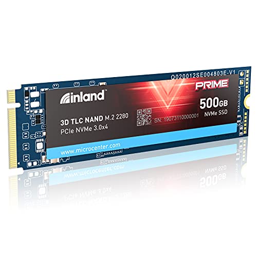 Inland Prime 500 GB M.2-2280 PCIe 3.0 X4 NVME Solid State Drive