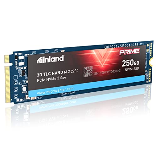 Inland Prime 250 GB M.2-2280 PCIe 3.0 X4 NVME Solid State Drive