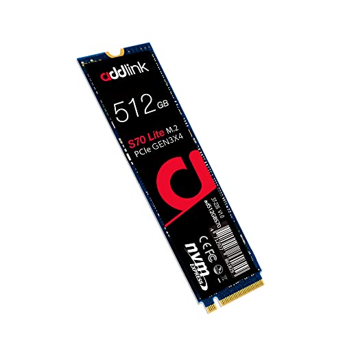 Addlink S70 512 GB M.2-2280 PCIe 3.0 X4 NVME Solid State Drive