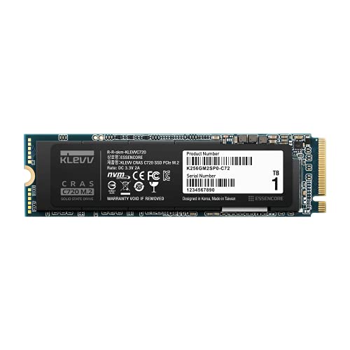 Klevv CRAS C720 1 TB M.2-2280 PCIe 3.0 X4 NVME Solid State Drive