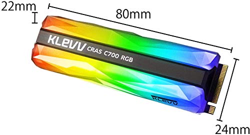Klevv CRAS C700 RGB 480 GB M.2-2280 PCIe 3.0 X4 NVME Solid State Drive
