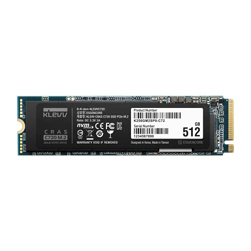 Klevv CRAS C720 512 GB M.2-2280 PCIe 3.0 X4 NVME Solid State Drive