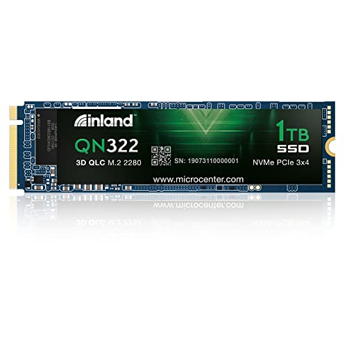 Inland QN322 1 TB M.2-2280 PCIe 3.0 X4 NVME Solid State Drive