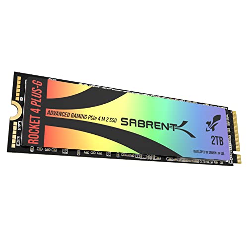 Sabrent Rocket 4 Plus G 2 TB M.2-2280 PCIe 4.0 X4 NVME Solid State Drive