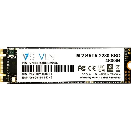 V7 V7SSD480GBM2SU 480 GB M.2-2280 SATA Solid State Drive
