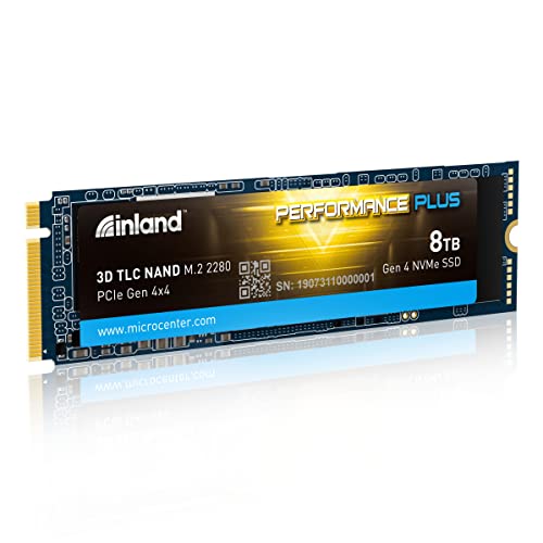 Inland Performance Plus 8 TB M.2-2280 PCIe 4.0 X4 NVME Solid State Drive