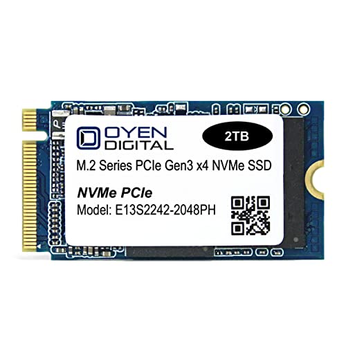 Oyen Digital E13S-2242-2048PH 2 TB M.2-2242 PCIe 3.0 X4 NVME Solid State Drive
