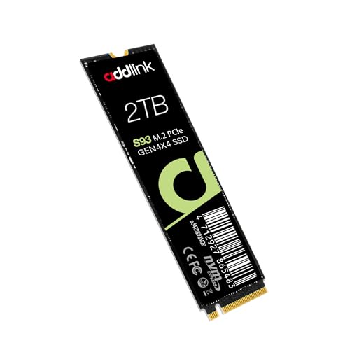 Addlink S93 2 TB M.2-2280 PCIe 4.0 X4 NVME Solid State Drive