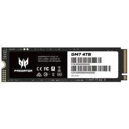 Acer Predator GM7 4 TB M.2-2280 PCIe 4.0 X4 NVME Solid State Drive