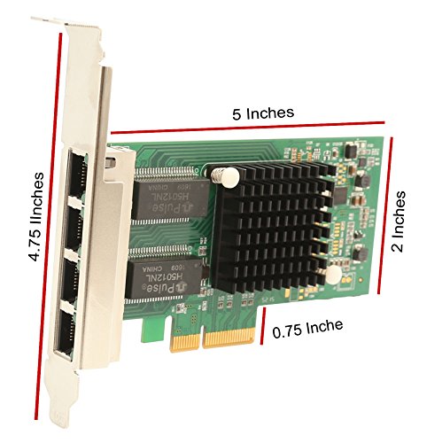 Syba SY-PEX24045 4 x Gigabit Ethernet PCIe x4 Network Adapter