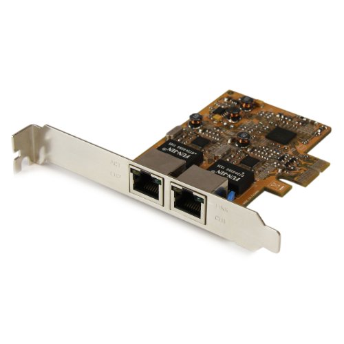 StarTech ST1000SPEXD3 2 x Gigabit Ethernet PCIe x1 Network Adapter