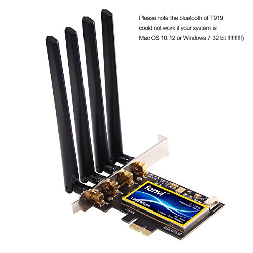 fenvi FV-T919 802.11a/b/g/n/ac PCIe x1 Wi-Fi Adapter