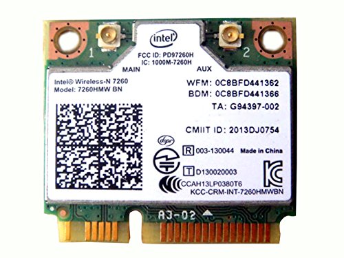 Intel 7260 802.11a/b/g/n Mini-PCIe Wi-Fi Adapter