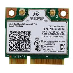 Intel 7260HMW 802.11a/b/g/n/ac Half Mini-PCIe Wi-Fi Adapter
